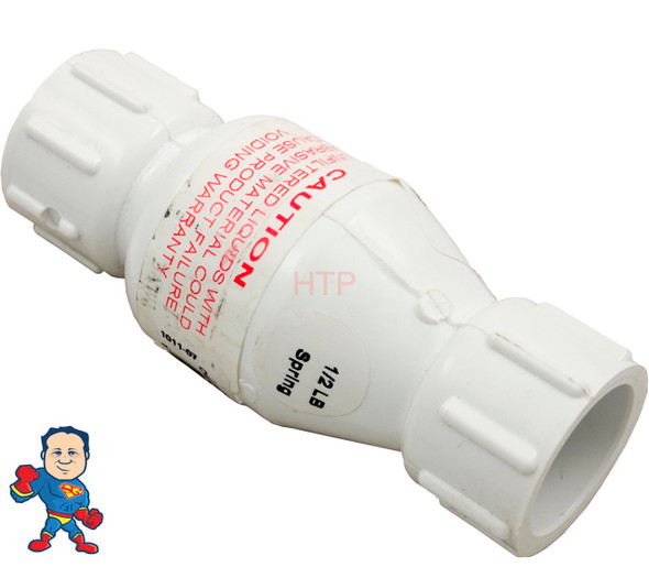 Check Valve, Spring, Flo Control, 3/4" Slip, 1/2 lb, Water