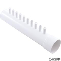Manifold, 3/8"b, 10 Port, Dead End, 1-1/2"spg