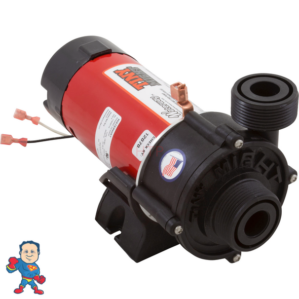 Pump, Circulation, Waterway Tiny Might, 1/16hp,115v, 1" x  1"