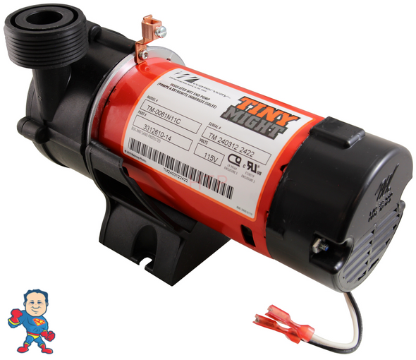Pump, Circulation, Waterway Tiny Might, 1/16hp,115v, 1" x  1"