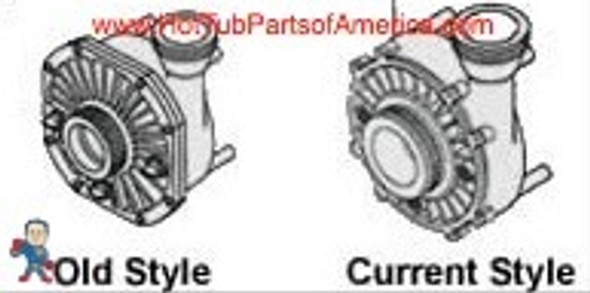 Old Style and the new style.. You can replace the old style wet end with the new style but most parts will not interchange betweens them..