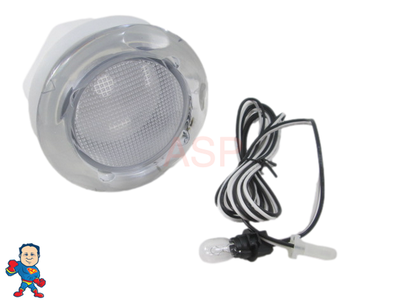 Spa Hot Tub Light Lens 5" Face 12V Bulb with Wire Lense Standard How To Video