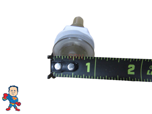 LED Light Wall Fitting, CMP,  1/2" Hole Size, 1" Face Width, Clear, Lens, Point Of Light