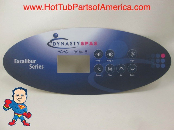 Overlay K-52 SSPA-MP 2 Pump w/o Air Dynasty Excalibur 7 Button Hot Tub Spa Part