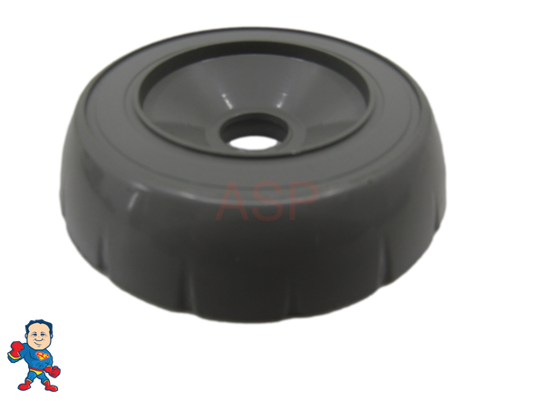 Spa Hot Tub Diverter Cap 3 3/4" Wide Gray Notched Buttress Style How To Video 