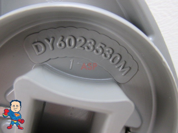 3 1/8" Dynasty Logo Gray Diverter Valve Handle Spa Hot Tub Knob The number inside the knob is DY6023530M...