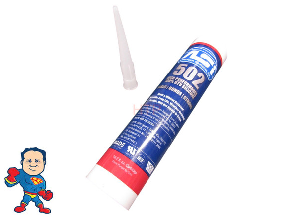 Silicone Large Tube 10.2oz Special Hot Tub Repair Formula for Sealing Fittings to the Shell
