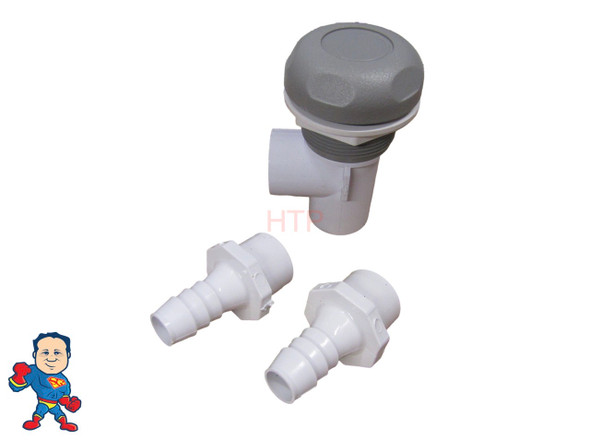 Hot Tub Spa Part Gray Waterfall Valve with (2) Straight Barbs Video How To
The Hole Size in the shell is about 2"...