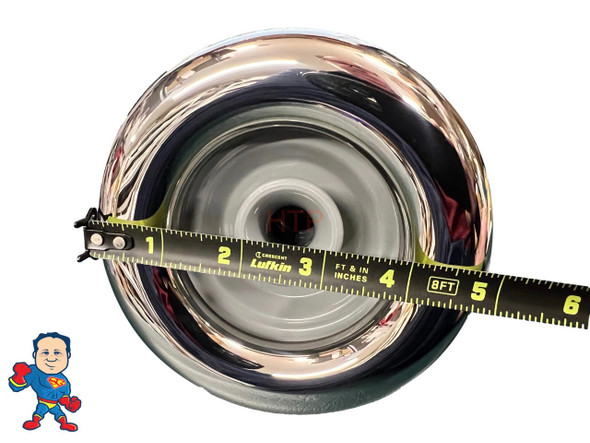 Jet Internal, Rising Dragon, Quantum, 5" face diameter, Directional, Stainless Steel, Gray, Threaded