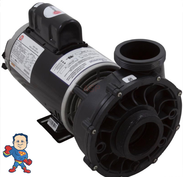 Pump, Waterway Viper, 5.0hp, 230v, 2-spd, 56fr, 2-1/2" x 2-1/2"", OEM
and Pressure side is 3 11/16"..