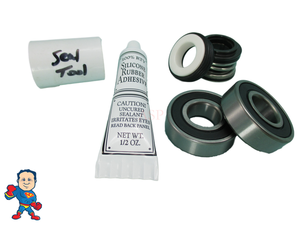 Hotspring, Watkins, Vendor #4081, (2) Bearing, Shaft Seal Kit with Silicon & Tool, Wavemaster