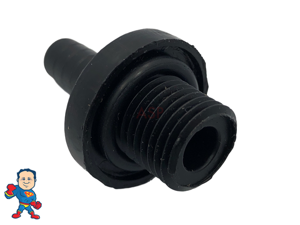 Pump Bleeder Barb, XP2, XP2E, LX, 1/4" Barb x 1/4"Mpt fits some Watkins