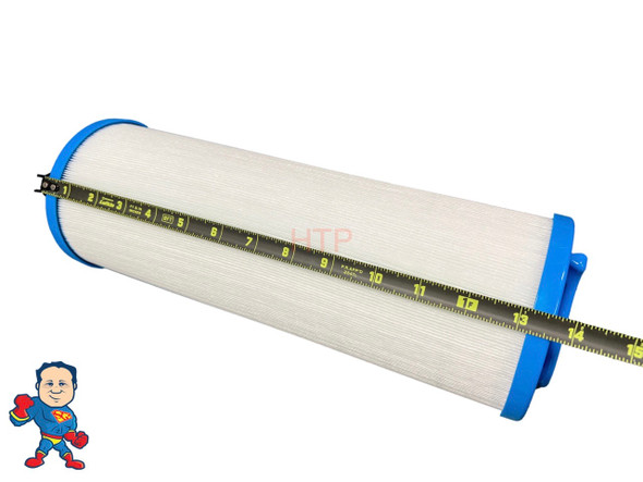 Filter, Cartridge, 50sqft,  2"female SAE Thread, 4-15/16", 13-1/2", Fits Some Dynasty Bahama Tubs