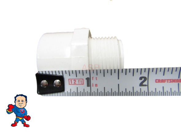 Adapter Fitting, 3/4" Slip x 3/4" Male Pipe Thread Fitting