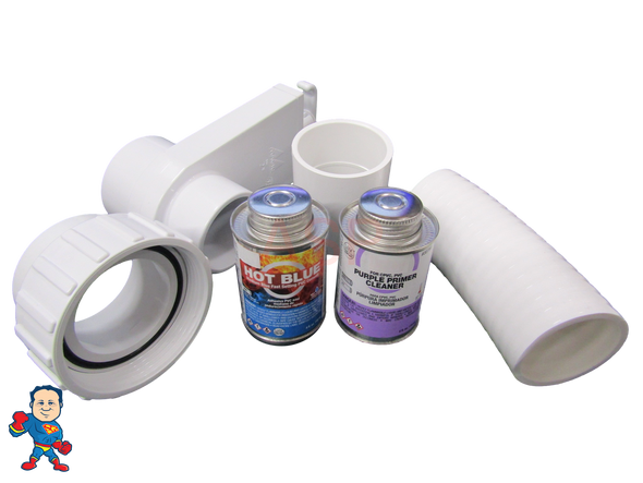 Hot Tub 2" Pump Union Slice To Glue Plumbing Connect Kit 