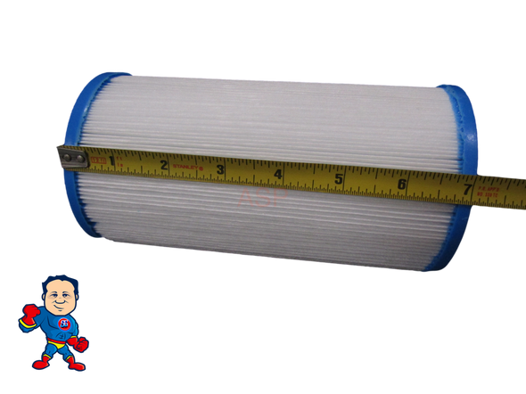 Filter, Cartridge, 10sqft, 7-1/8" Tall X 3 7/8"Wide  2-1/8"Hole Master Spa Down East