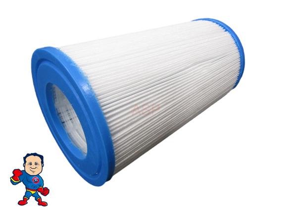 Filter, Cartridge, 10sqft, 7-1/8" Tall X 3 7/8"Wide  2-1/8"Hole Master Spa Down East