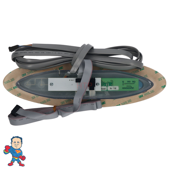 Spaside Control, Sundance 780,6 Button, 2-Pump, Oval Spa Side Panel, 2007+