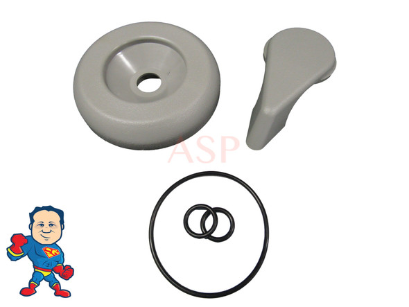 Diverter Valve Spa Gray Hot Tub O-Rings Textured Cap Kit Reinforced Handle How To Video 