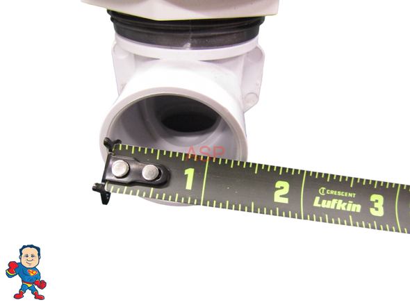 Star Handle  Valve , Waterfall or Neck Jet Control, On/Off Valve, Silver and Graphite,  1" Slip x 1" Slip, Single Port