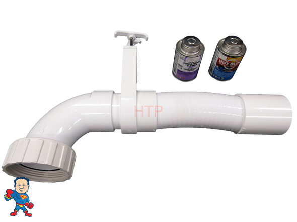 Hot Tub 2" Sweep Pump Union To Plumbing Glue Connection Kit