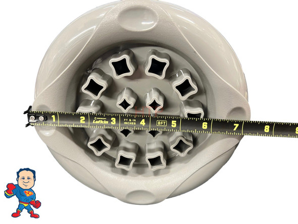 7 3/8" Face Diameter Crossfire Jet Gray Smooth Threaded