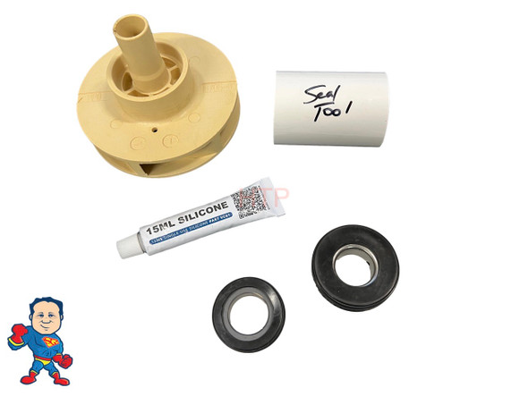 Impeller & Seal Kit for LX 48WTC, 1/8HP, 115 or 230V, WTC0153, Side Discharge Impeller & Seal Kit for LX 48WTC, 1/8HP, 115 or 230V, WTC0153, Side Discharge