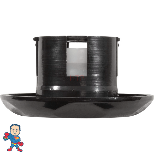CMP 2-1/2" Spa jet, Black, 5 Scallop, Smooth
