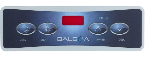 Overlay FreeFlow Topside 4 Buttons Spa Hot Tub Rectangle Jet, Light, Warm, Cool