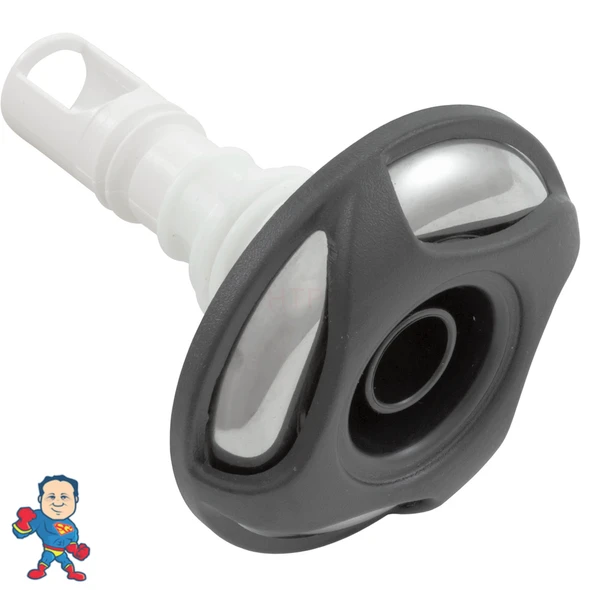 Waterway Cluster Storm Thread In Directional Jet, 2-1/4", Swirl, Black/SS