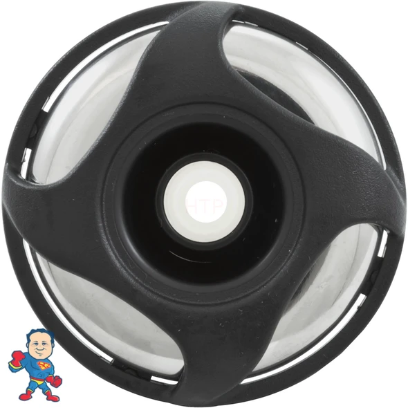 Waterway Cluster Storm Thread In Directional Jet, 2-1/4", Swirl, Black/SS