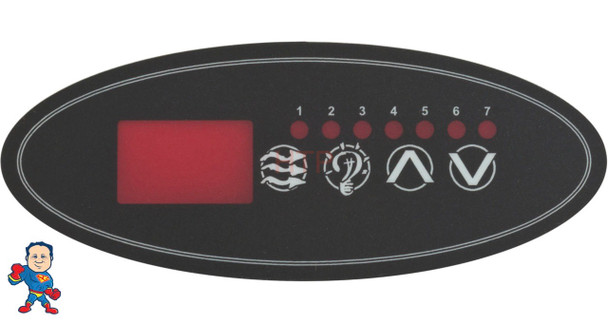 Overlay, Hydro-Quip Eco 1, Pump 1, Light, Temp Up, Temp Down, Small Oval