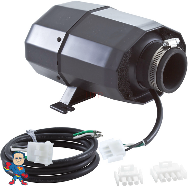 Blower,HydroQuip Silent Aire,1.0hp,230v,2.3A,3 or 4 pin AMP