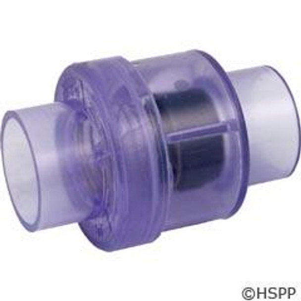 Check Valve, Waterway, Spring, 1-1/2"s, 1/4 lb, Air