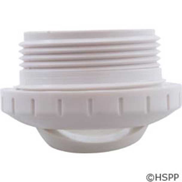 Pool Eyeball Wall Fitting,  1-1/2"mpt, 2-3/8"fd, Slotted, White