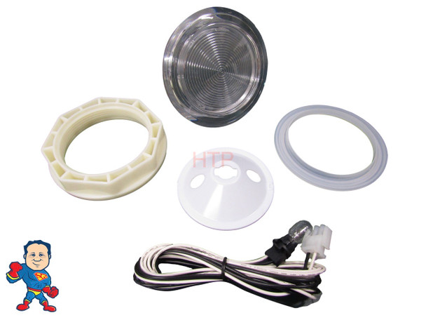 Spa Hot Tub Light Lens 5" Face 12V Bulb with Wire Lense Standard How To Video