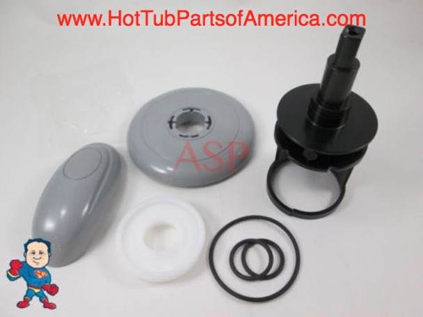Short Version Diverter Valve Spa Kit Hot Tub Stem O-Rings Cap Handle Hot Spring Watkins 
If you have the longer white Stem Gate look in our store for it.. We offer it as well..
