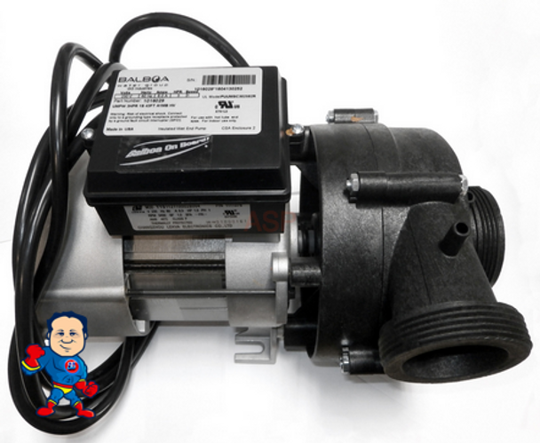 Master Spa Pump, 3HP, 1SP, WOW, 9 O'Clock,230V, 6 Amp, 1016029