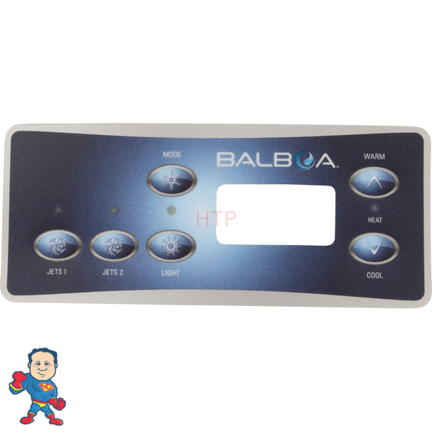 Overlay Sticker, Balboa ML551, 2 Jet, 6 Button
