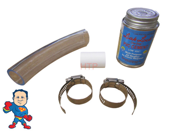 Rico Glue Kit to Repair 1/2" or 3/4" Soft Pipe Leaks at Jet Bodies and other Fittings