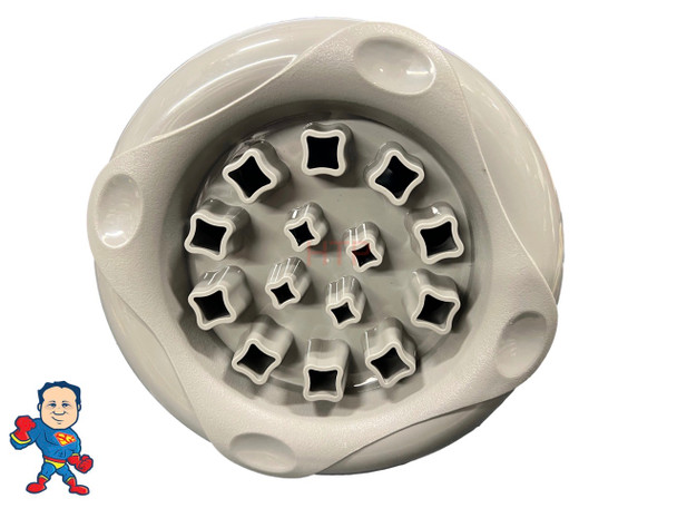 7 3/8" Face Diameter Crossfire Jet Gray Smooth Threaded