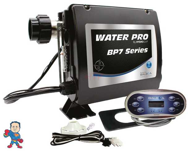 Hydro-Quip Water Pro Series, Powered by Balboa BP7 w/ 5.5 KW Hydro-Quip Slide Heater and TP600 Topside