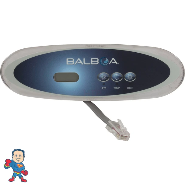 Balboa VL260 / MVP 260 Oval Topside Control, 3 Button, Jets, Temp, Light