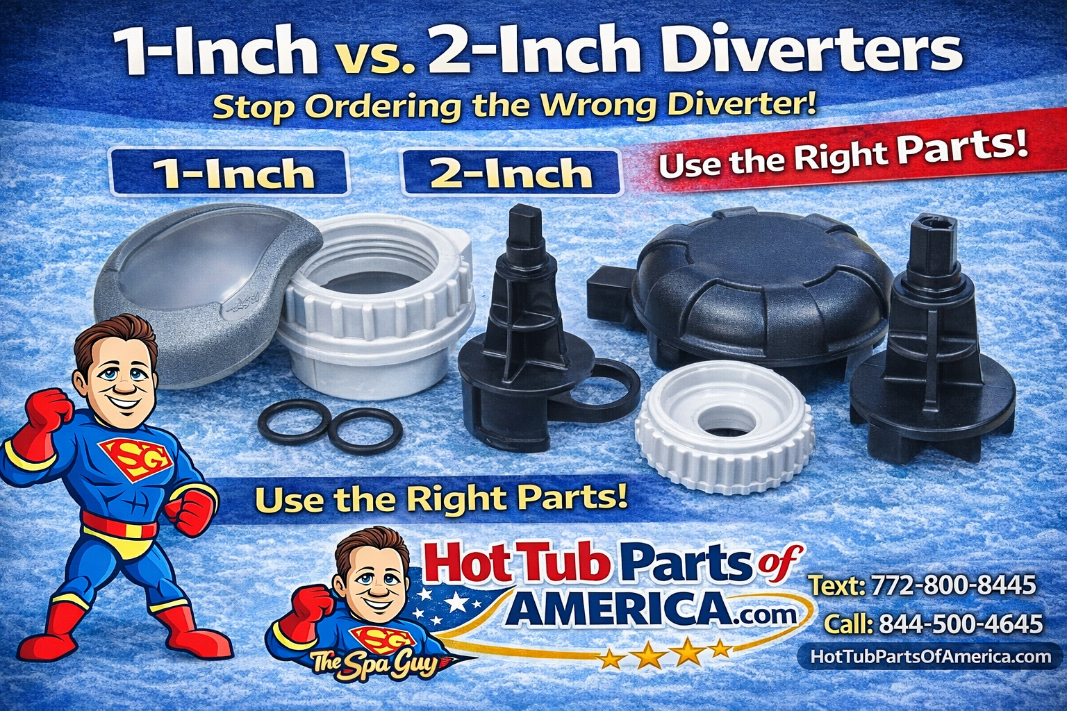 Hot Tub Diverter Valves Explained: 1-Inch vs 2-Inch - Hot Tub Parts of ...