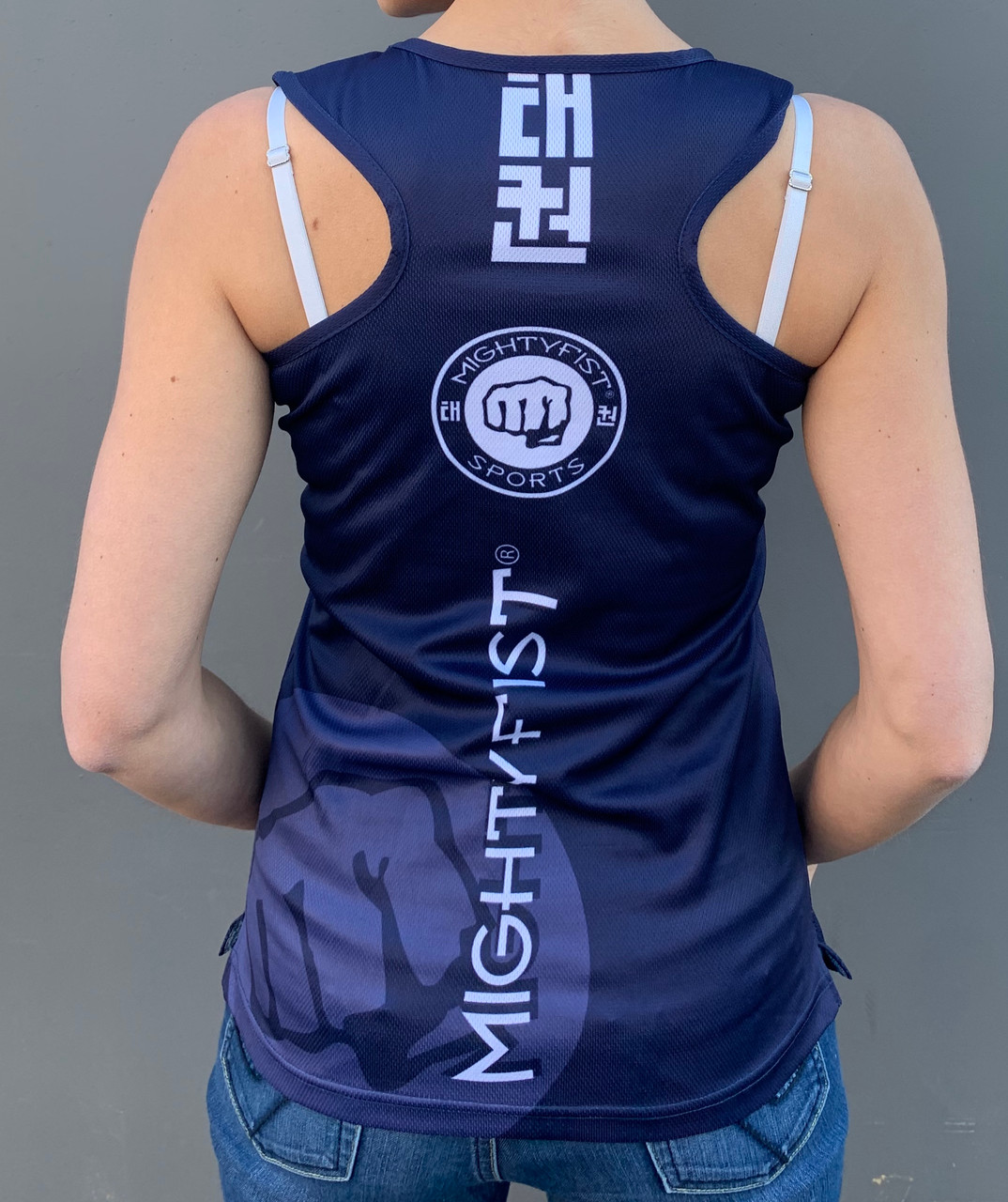 MIGHTYFIST Sublimated Tank-Tops - Blue