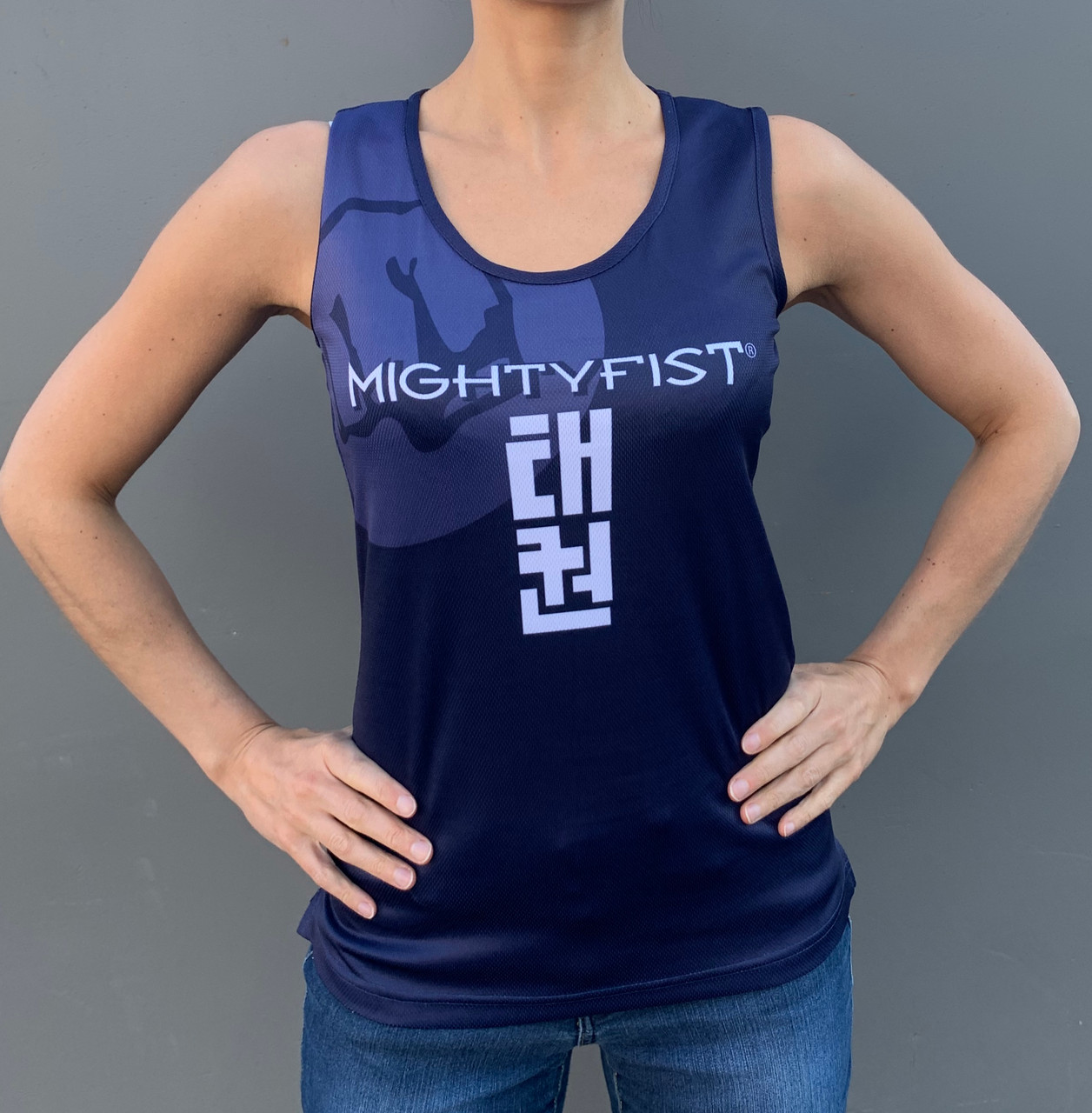 MIGHTYFIST Sublimated Tank-Tops - Blue