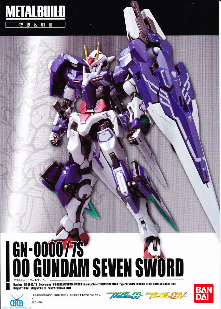 模型/プラモデル L BUILD    GN-0000/7S 00 SEVEN SWORD Metal Build Gundam 00 Seven Sword GN-0000/7S Bandai | eBay
