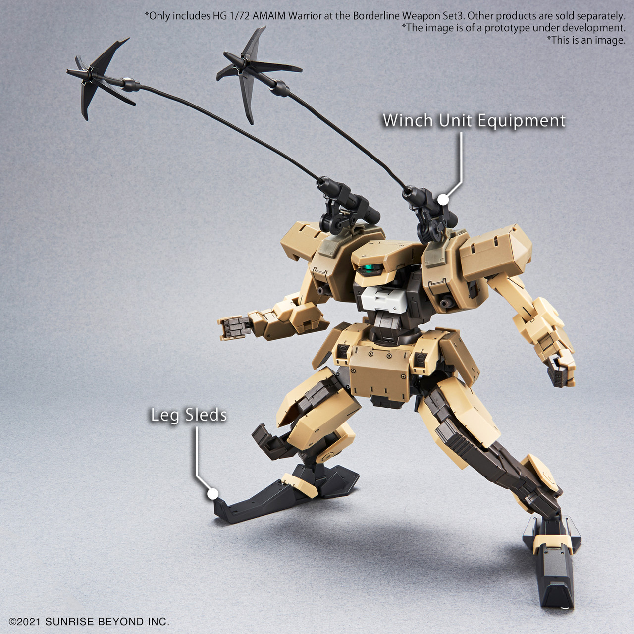 BANDAI SPIRITS HG 1/72 AMAIM - Set Di Armi 4 Per Kyokai Senki - Modellino Da Costruire, Stile Classico