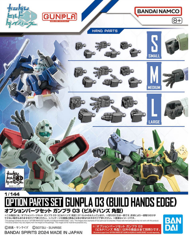 Option Parts Set Gunpla 03 Build Hands Edge