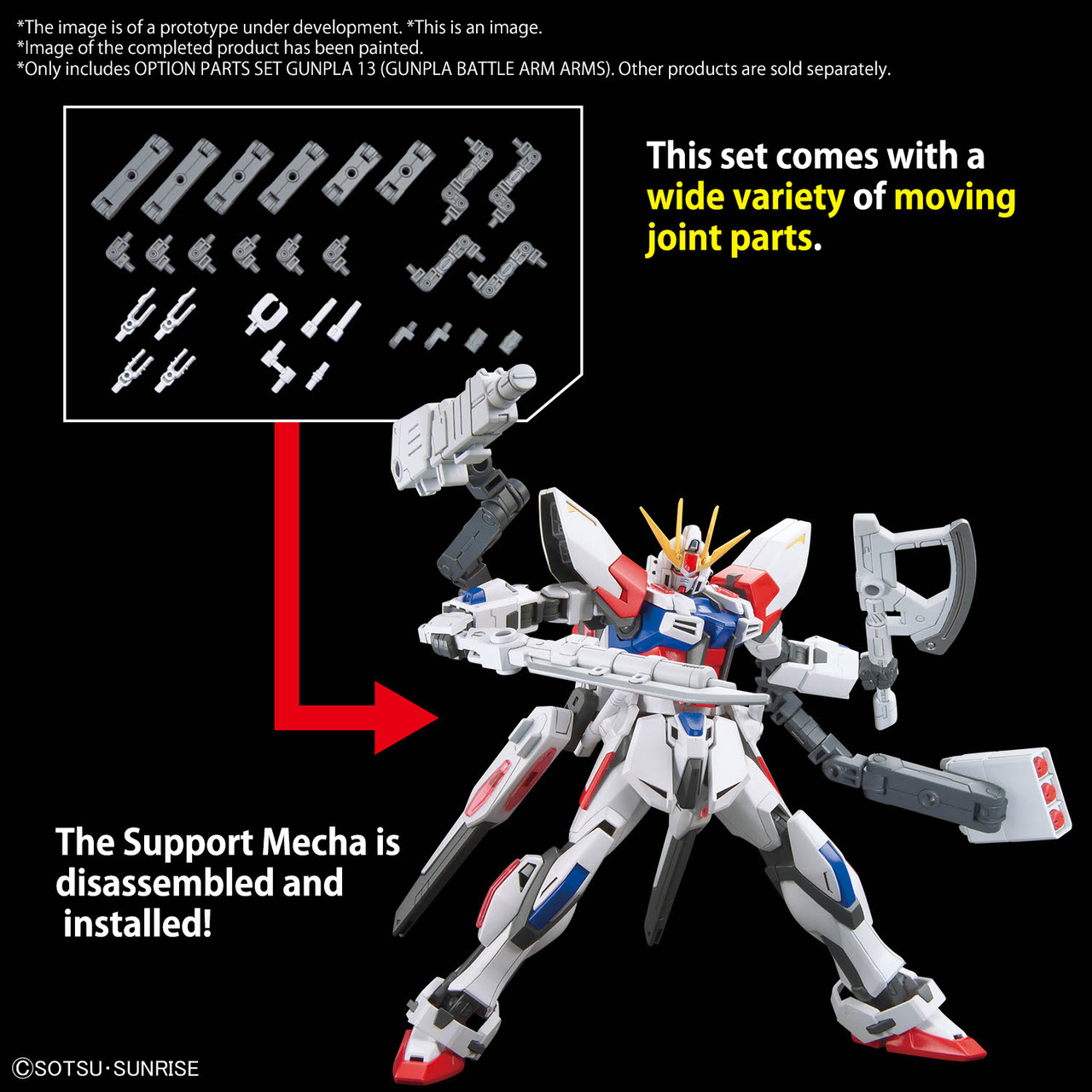Option Parts Set Gunpla 13 Gunpla Battle Arm Arms
